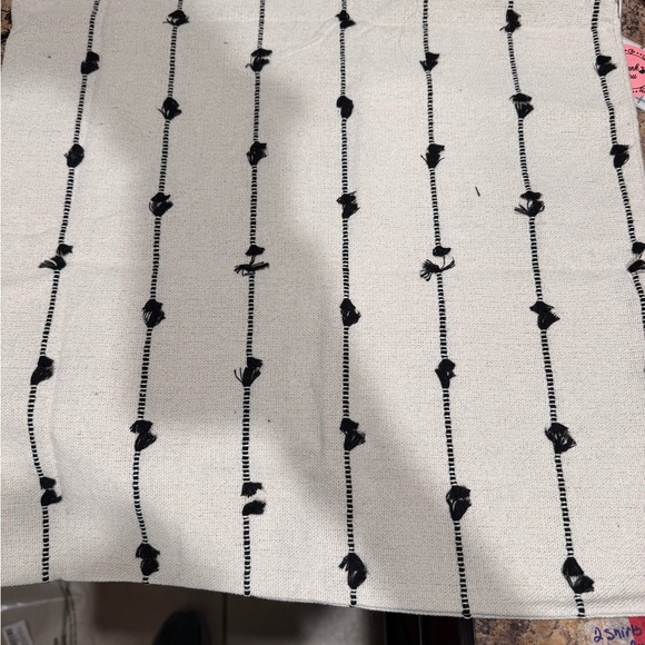 Elegant Cream and Black Accent Pillows - Picture 4 of 7